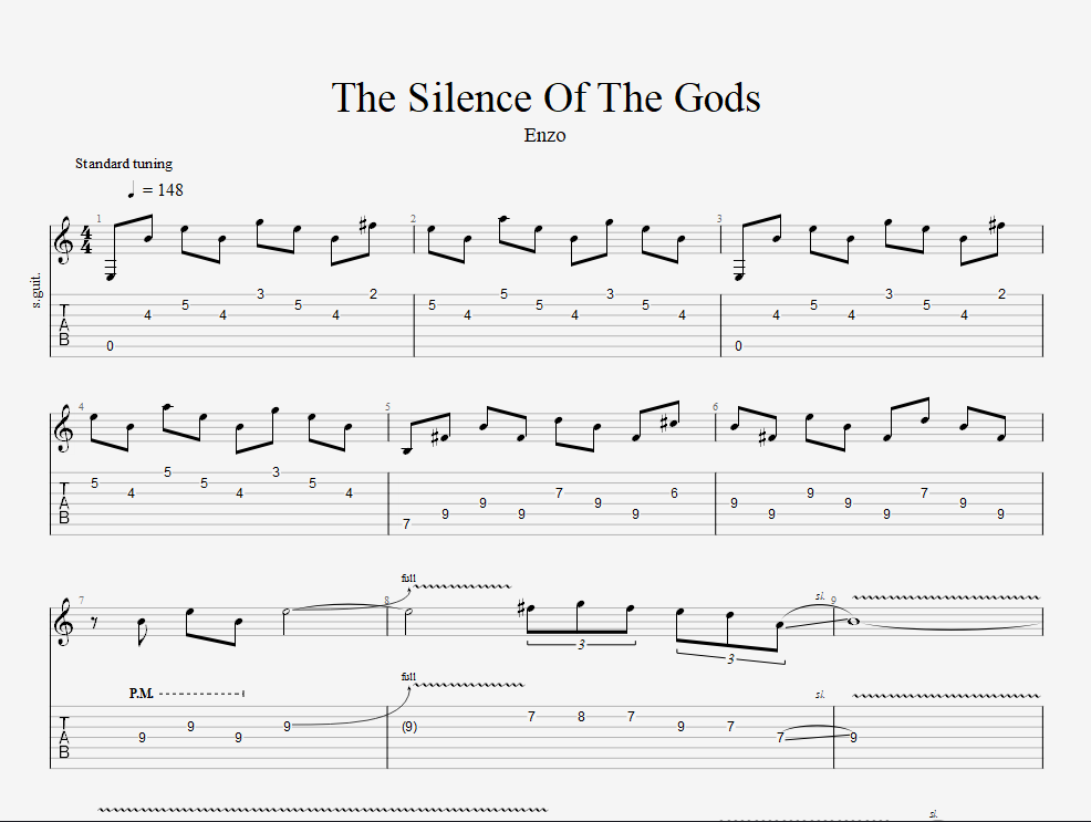 The Silence Of The Gods TAB