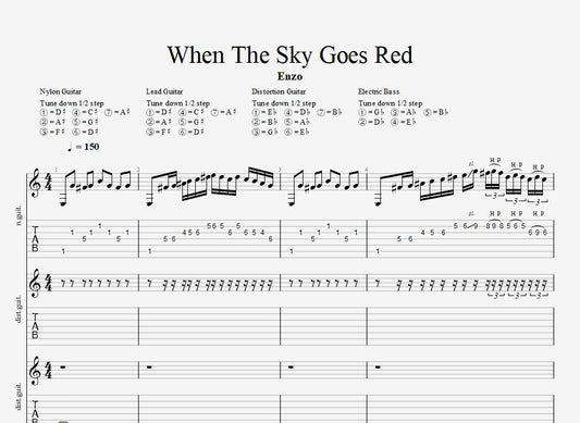 When The Sky Goes Red TAB