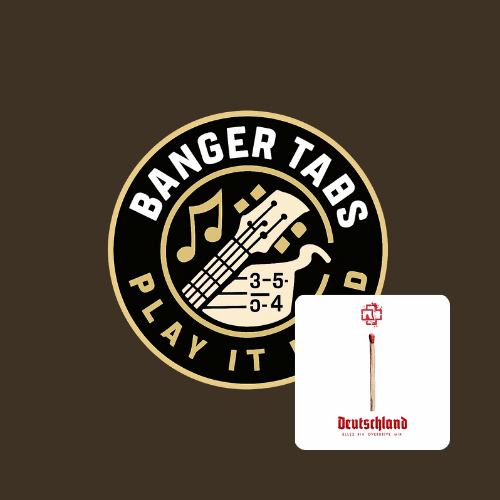 Rammstein - Deutschland Fingerstyle TAB