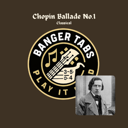Chopin Ballade No.1 Tabs - Classical Guitar